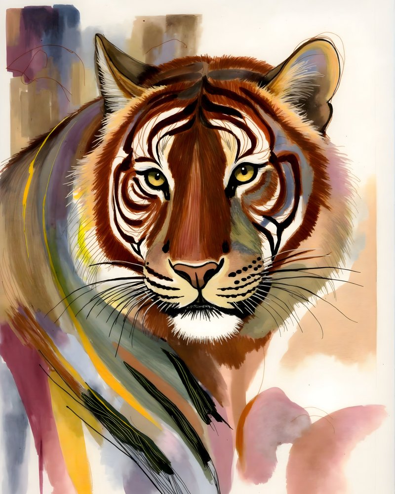 Tiger Gaze: The Untamed Aura by Uma Gokhale