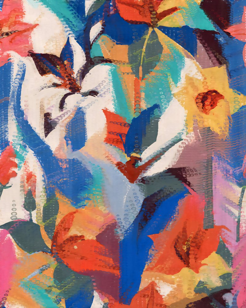 Vibrant Abstract Flowers by Uma Gokhale