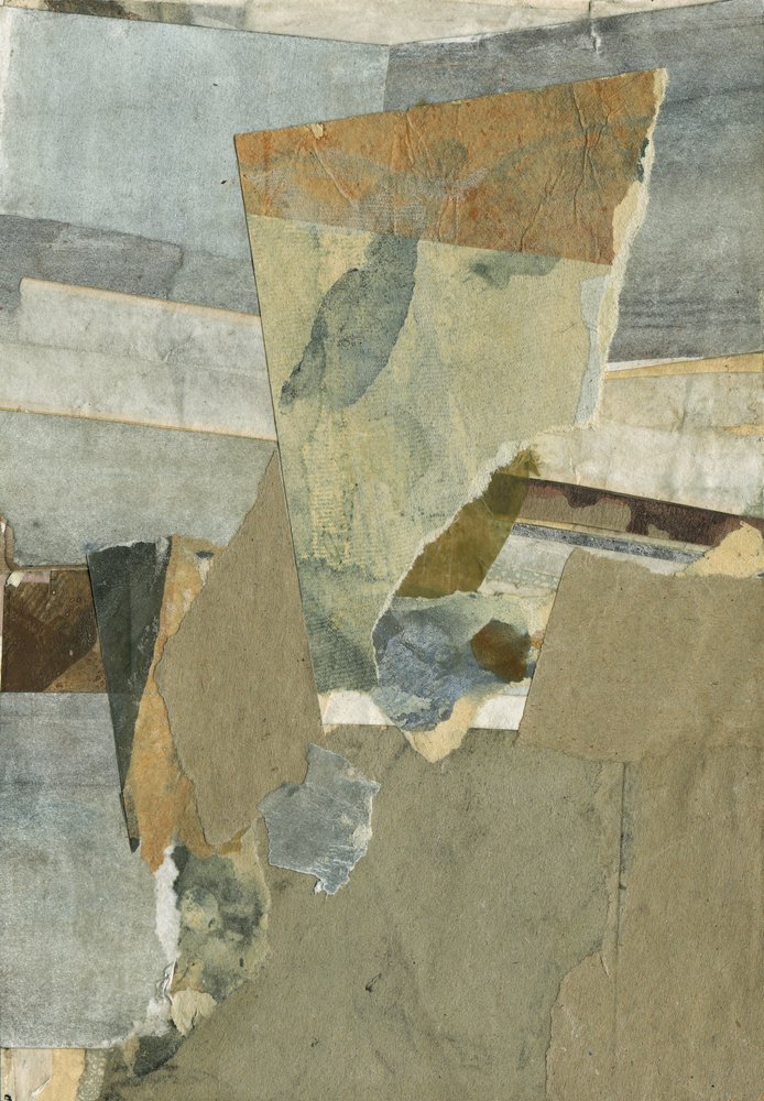 Abstract Earth Collage by Ute Rathmann