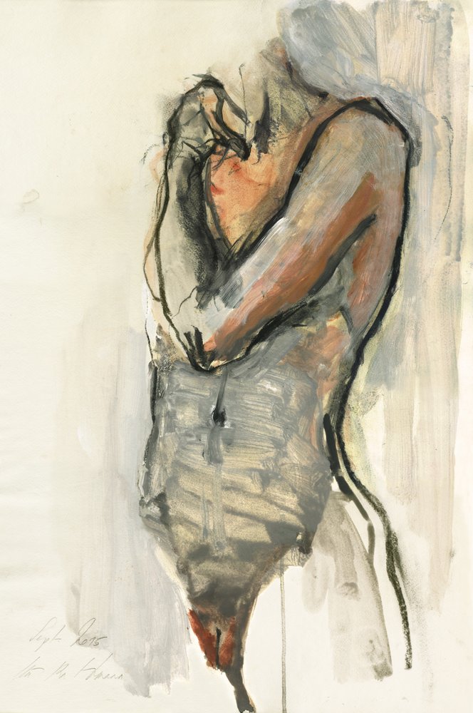 Contemplative Male Figure by Ute Rathmann