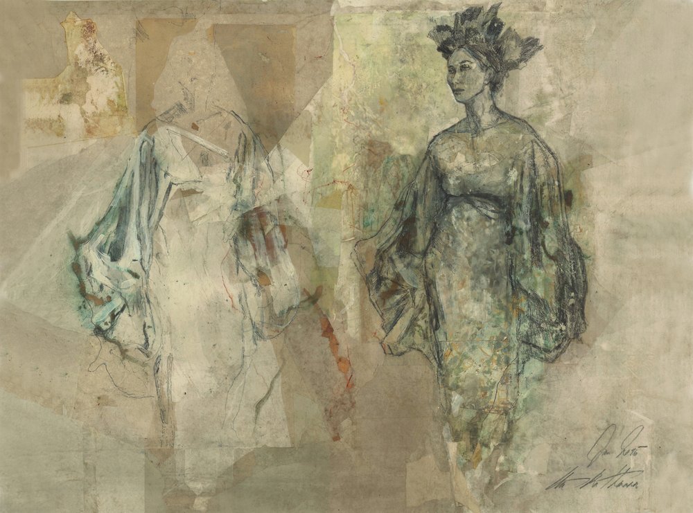 Ethereal Flowing Woman by Ute Rathmann