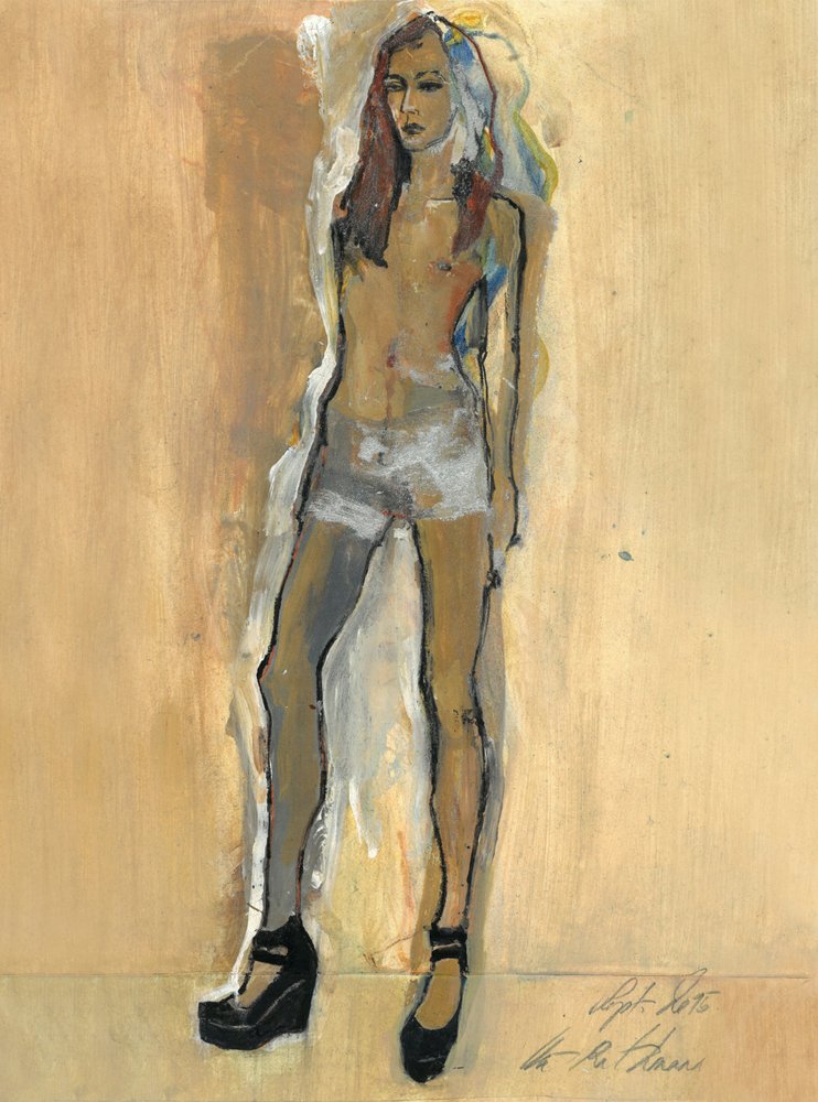 Expressive Nude Woman by Ute Rathmann