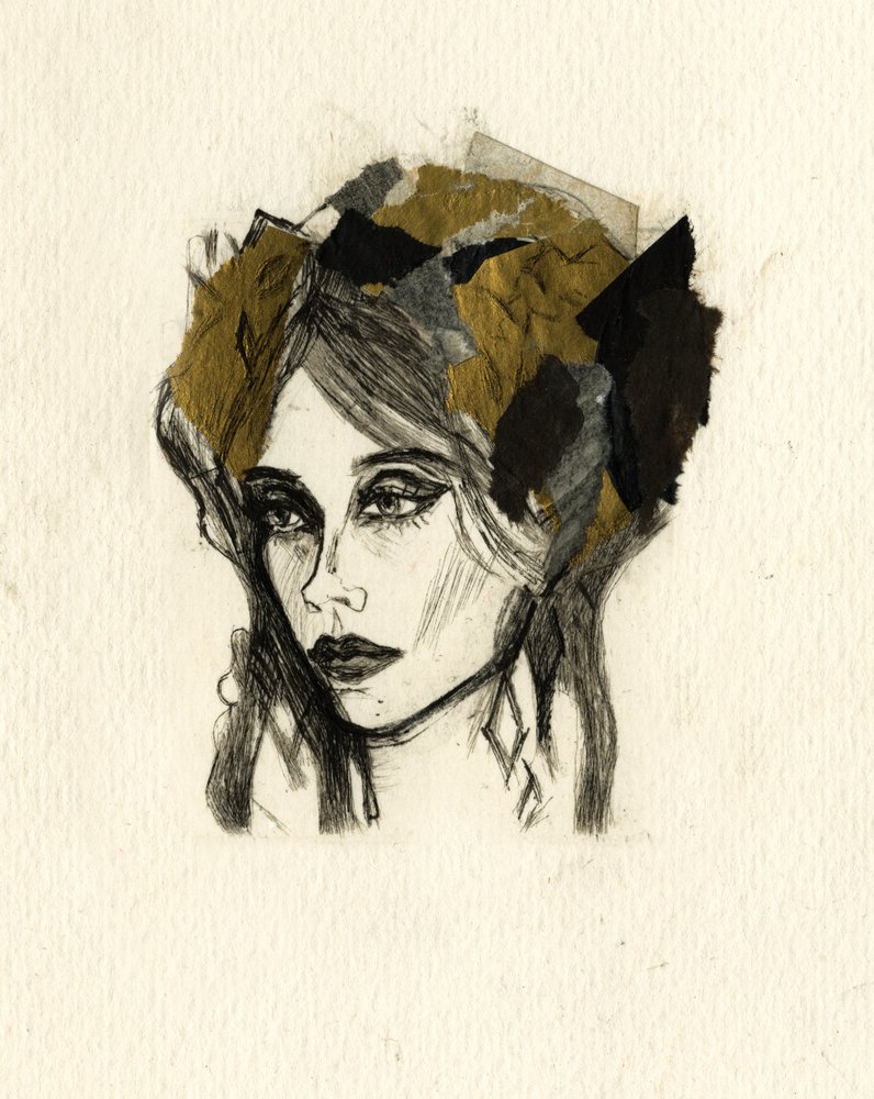 Expressive Portrait of Woman by Ute Rathmann