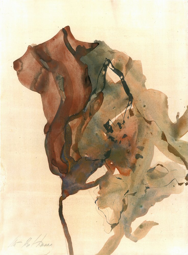 Flowing Botanical Abstract by Ute Rathmann