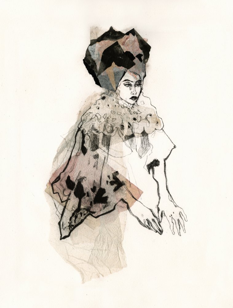Mysterious Fashion Figure by Ute Rathmann