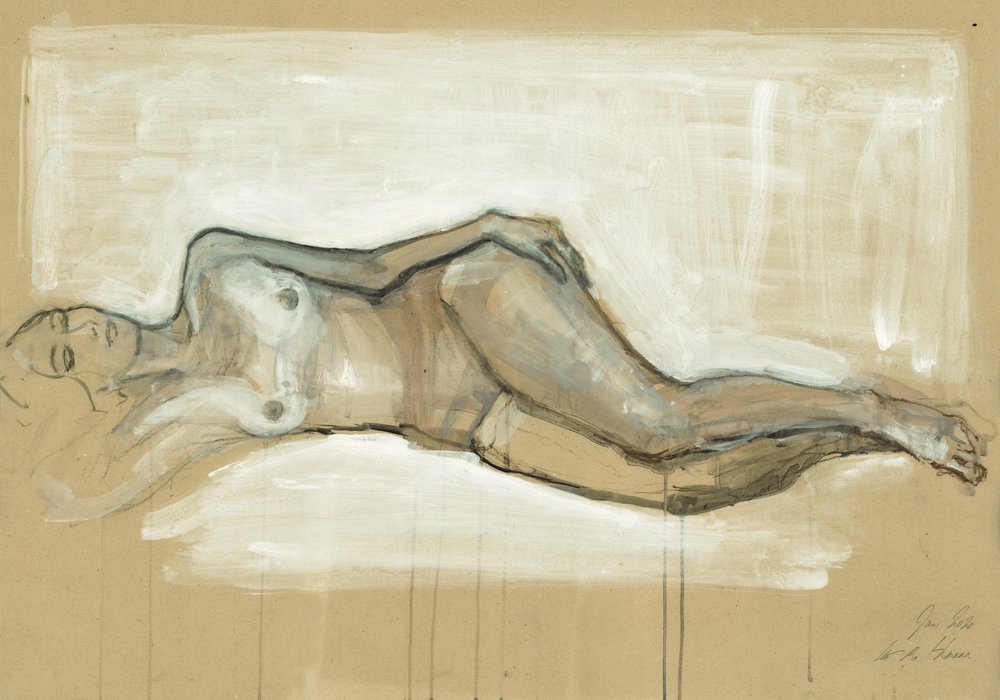 Peaceful Nude Study by Ute Rathmann