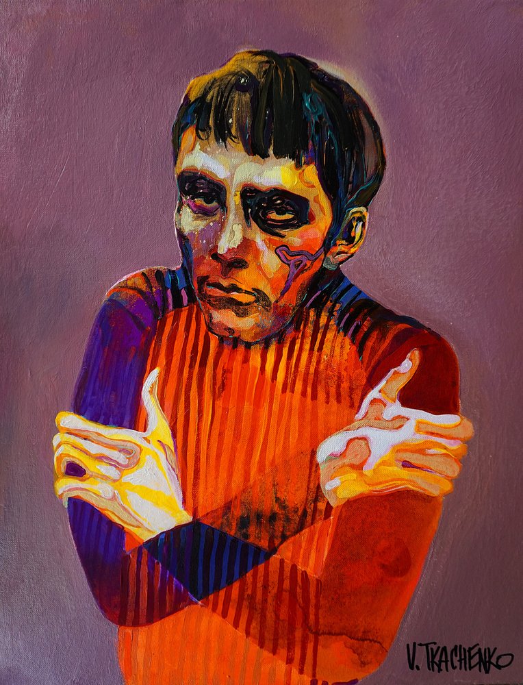 Colorful Emotional Portrait by Victor Tkachenko
