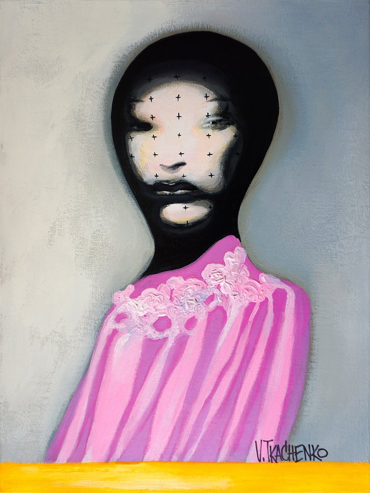 Pink Fashion Portrait by Victor Tkachenko
