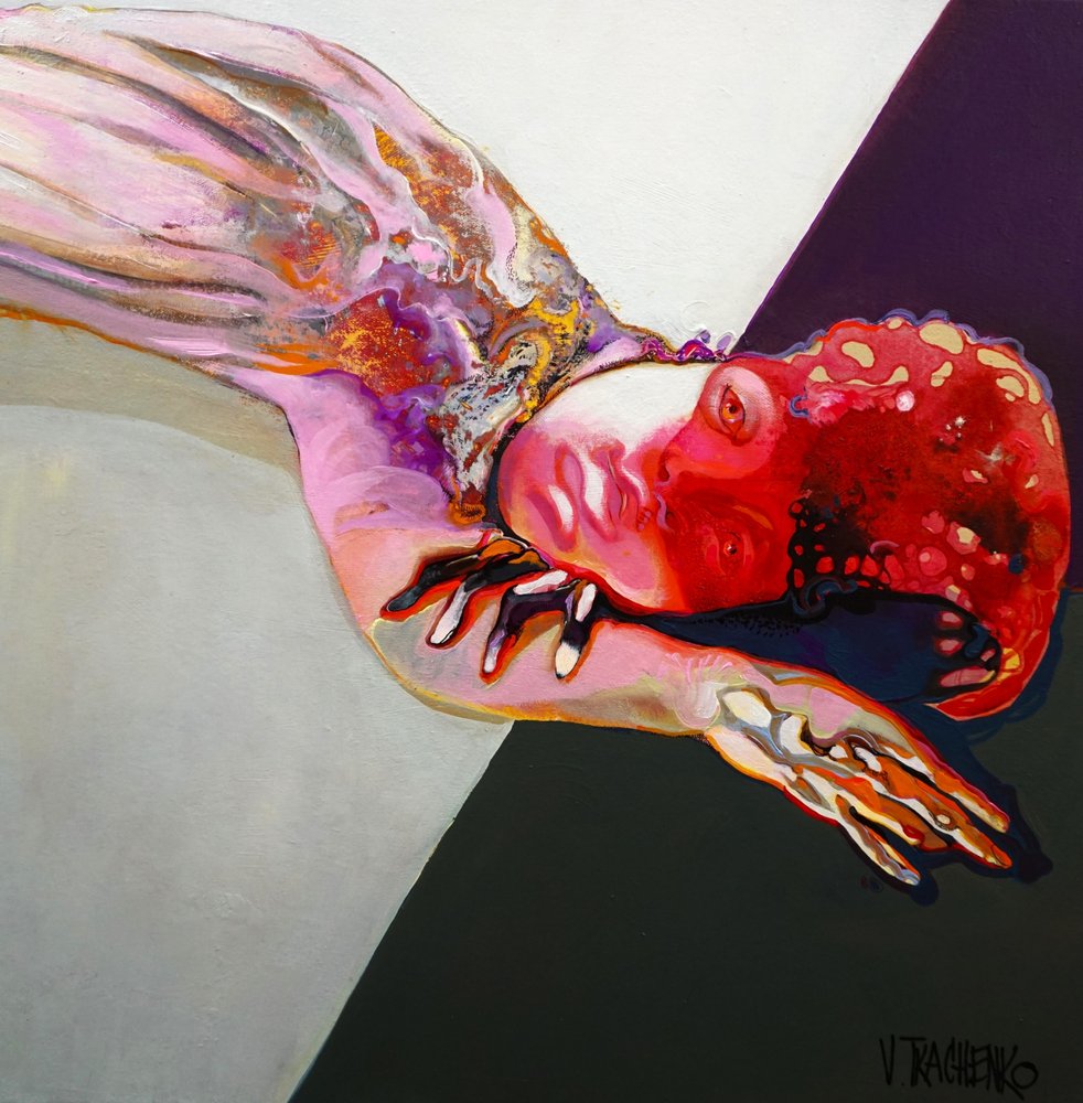 Vibrant Abstract Figure by Victor Tkachenko