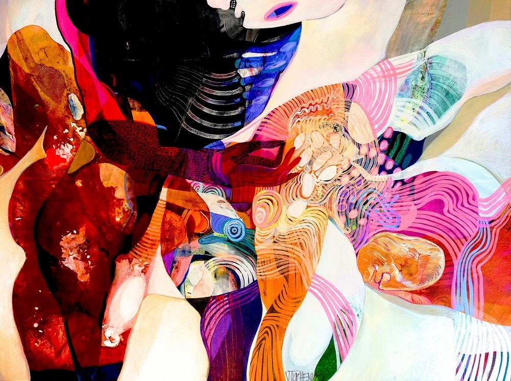Vibrant Abstract Flow by Victor Tkachenko