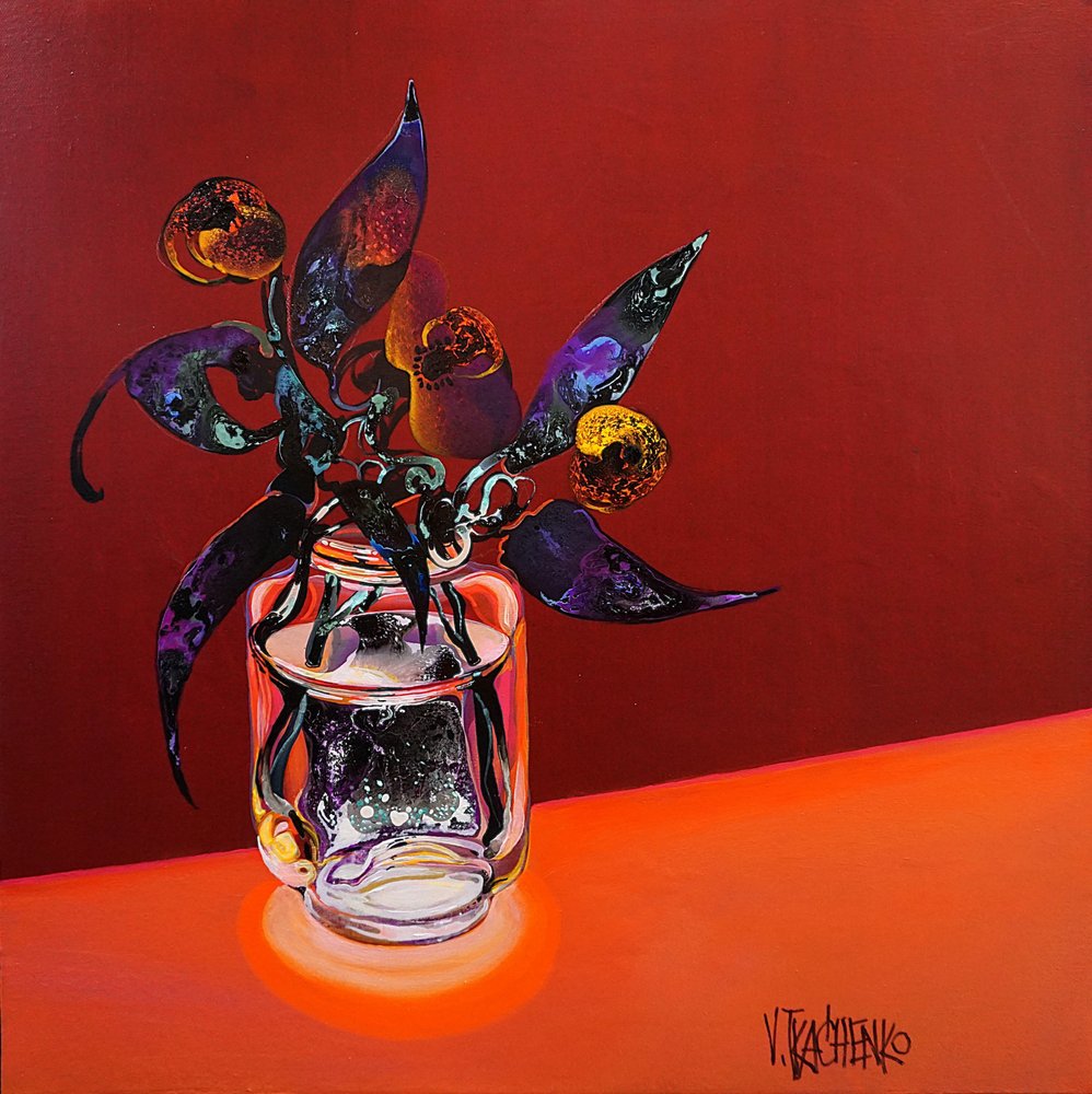 Vibrant Abstract Still Life by Victor Tkachenko