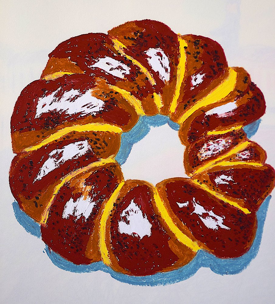 Modern Sweet Bread by Viktoriia Saunina