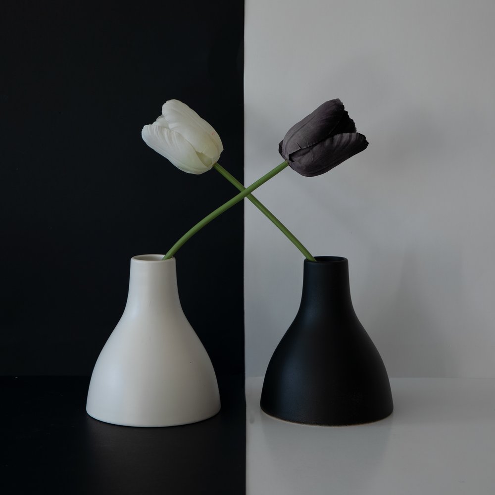Black White Tulip Balance by Wendy Xu