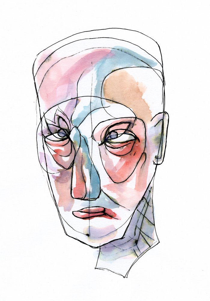 Expressive Abstract Face by Wildemar Doomgriever