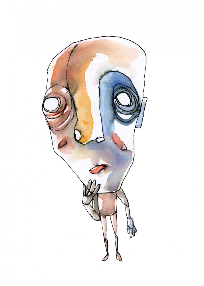 Thoughtful Abstract Figure by Wildemar Doomgriever