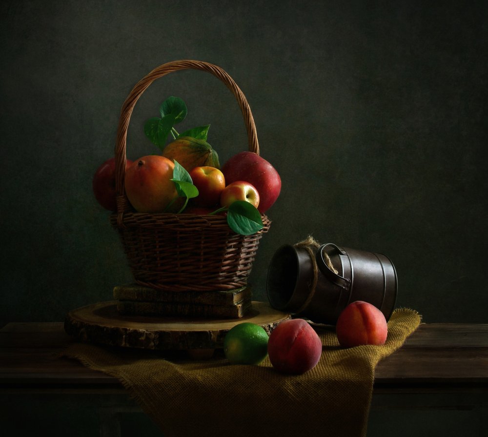 Moody Fruit Still Life by Yinan F.