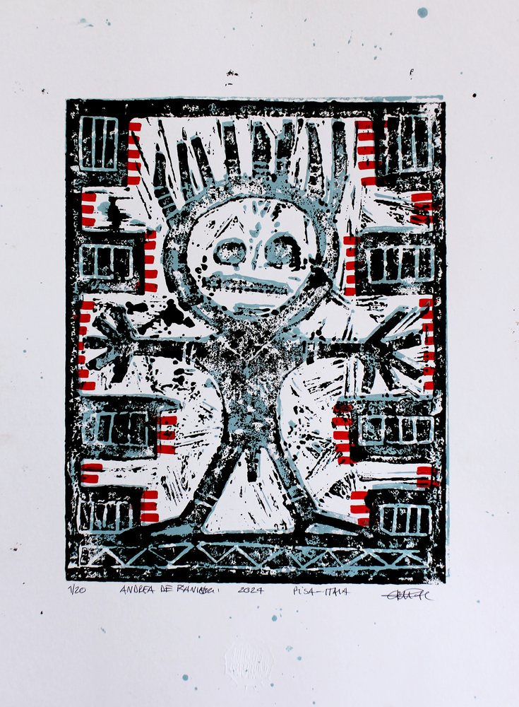 Crowned Tribal Figure by andrea de ranieri