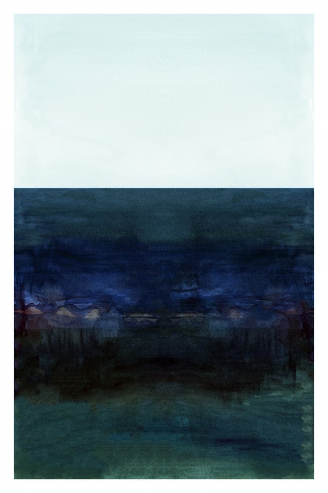 Abstract Blue Horizon by cartissi