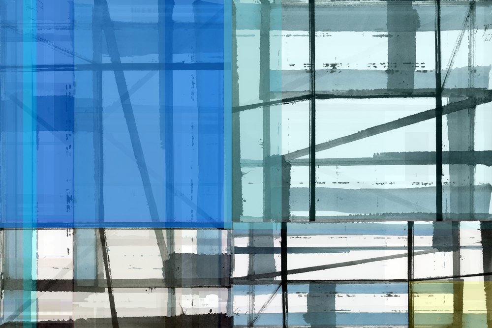 Abstract Blue Windows by cartissi