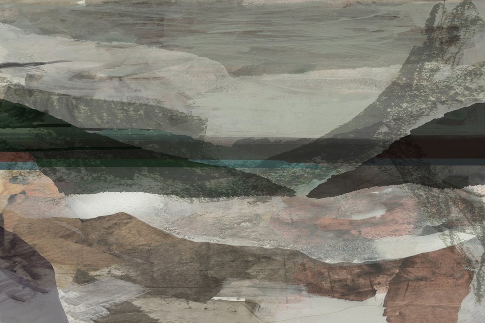 Abstract Mountain Serenity by cartissi