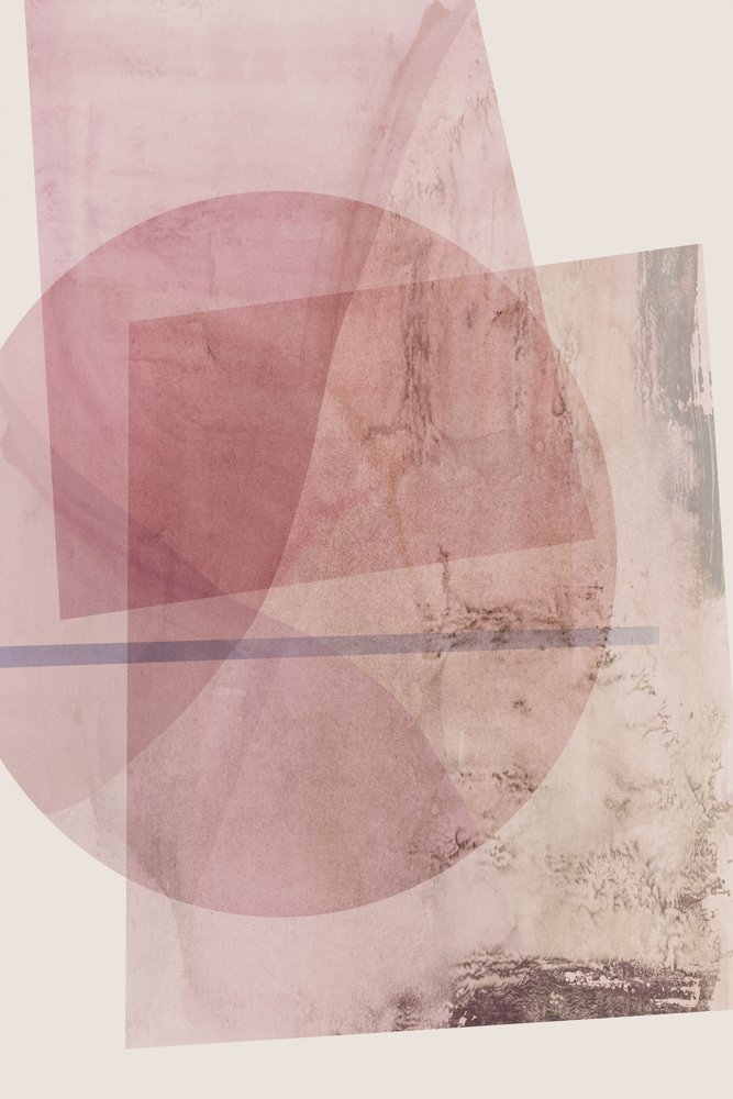 Abstract Pink Shapes by cartissi