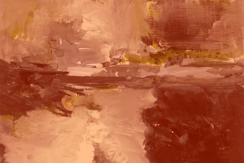Abstract Warm Landscape by cartissi