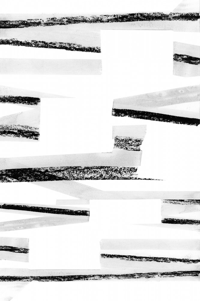 Black White Abstract Lines by cartissi
