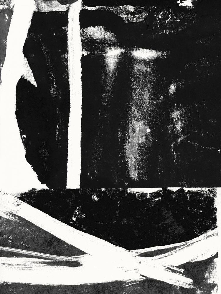 Black White Abstract Strokes by cartissi