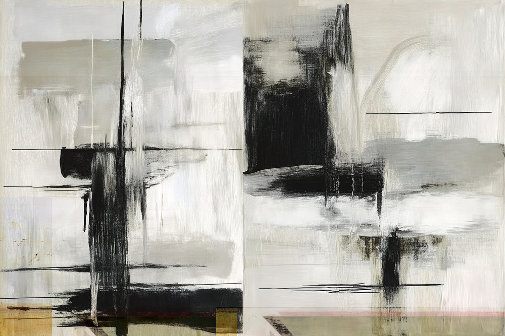 Bold Neutral Abstract by cartissi
