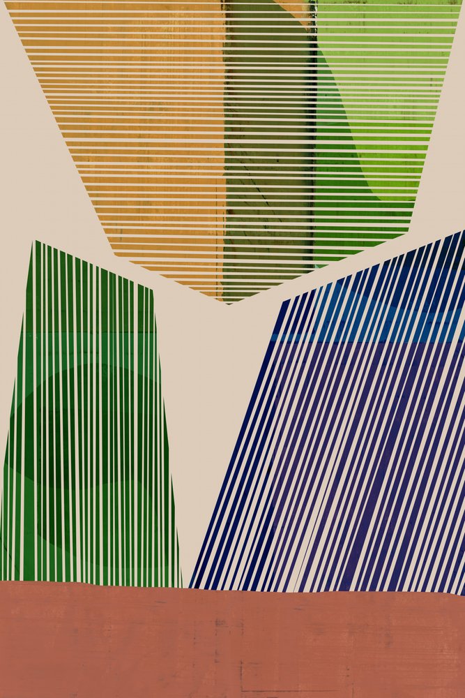 Colorful Striped Shapes by cartissi