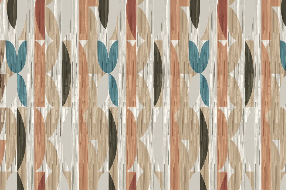 Earthy Geometric Pattern by cartissi
