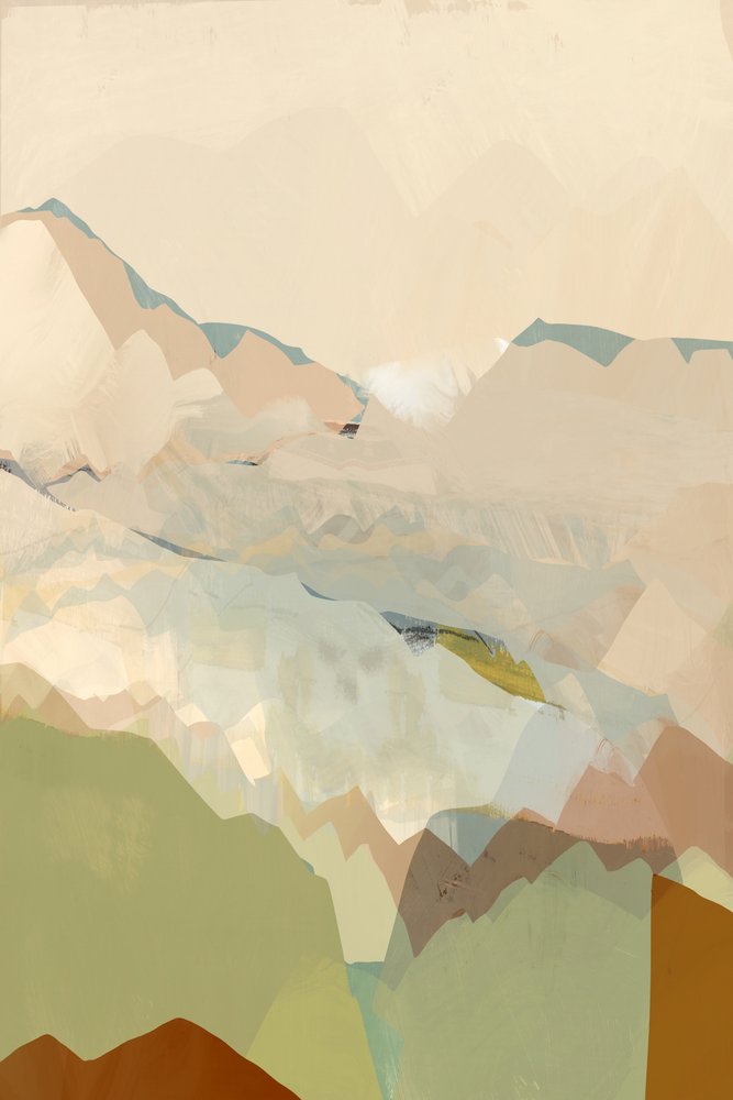 Earthy Mountain Landscape by cartissi