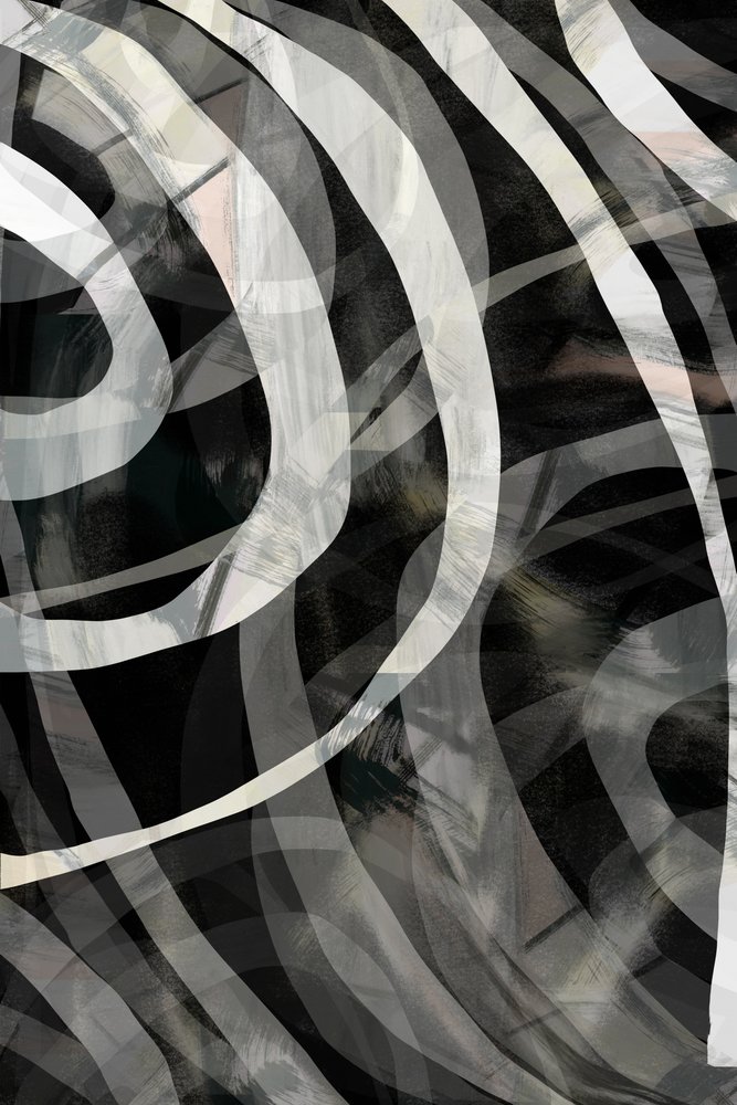 Flowing Monochrome Lines by cartissi