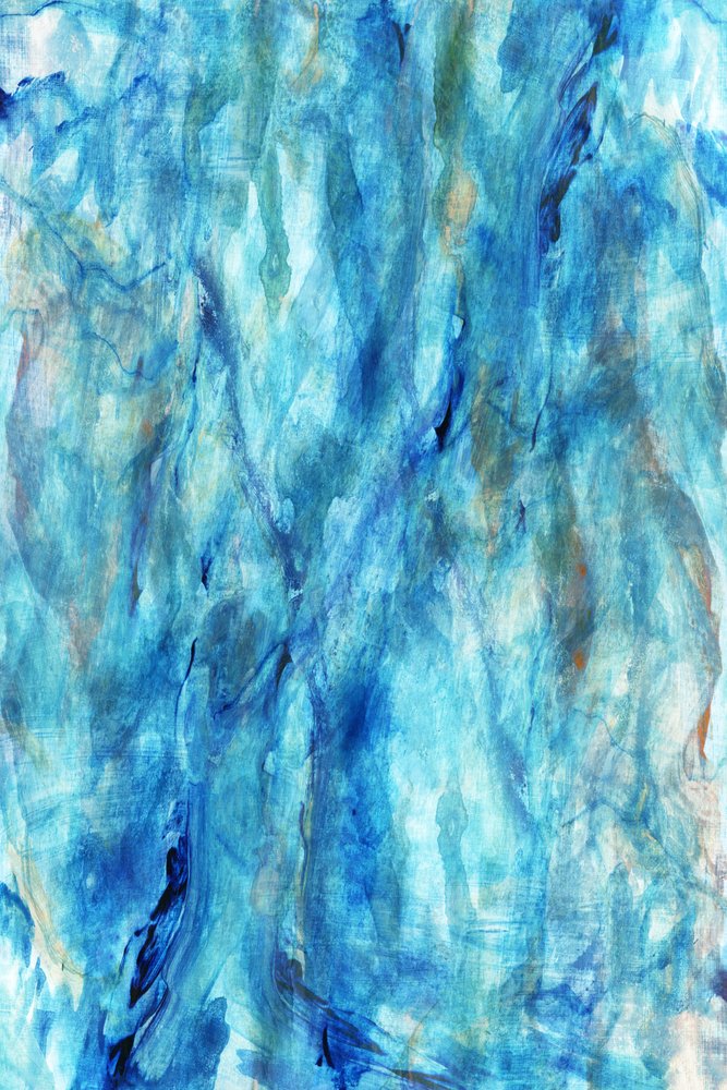 Fluid Blue Abstract by cartissi