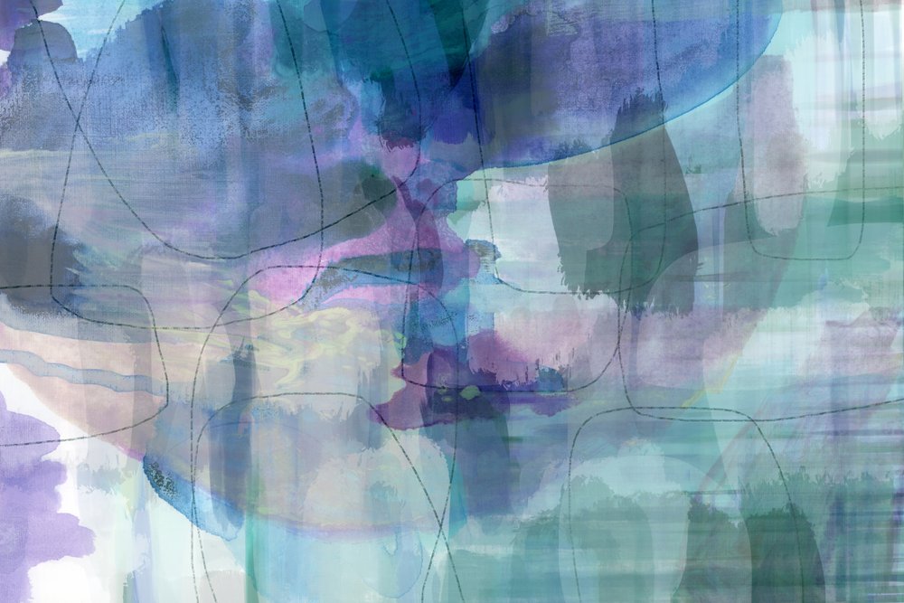 Fluid Watercolor Abstract by cartissi