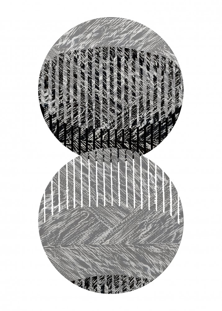 Geometric Striped Circles by cartissi