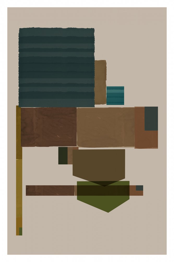 Layered Geometric Abstract by cartissi