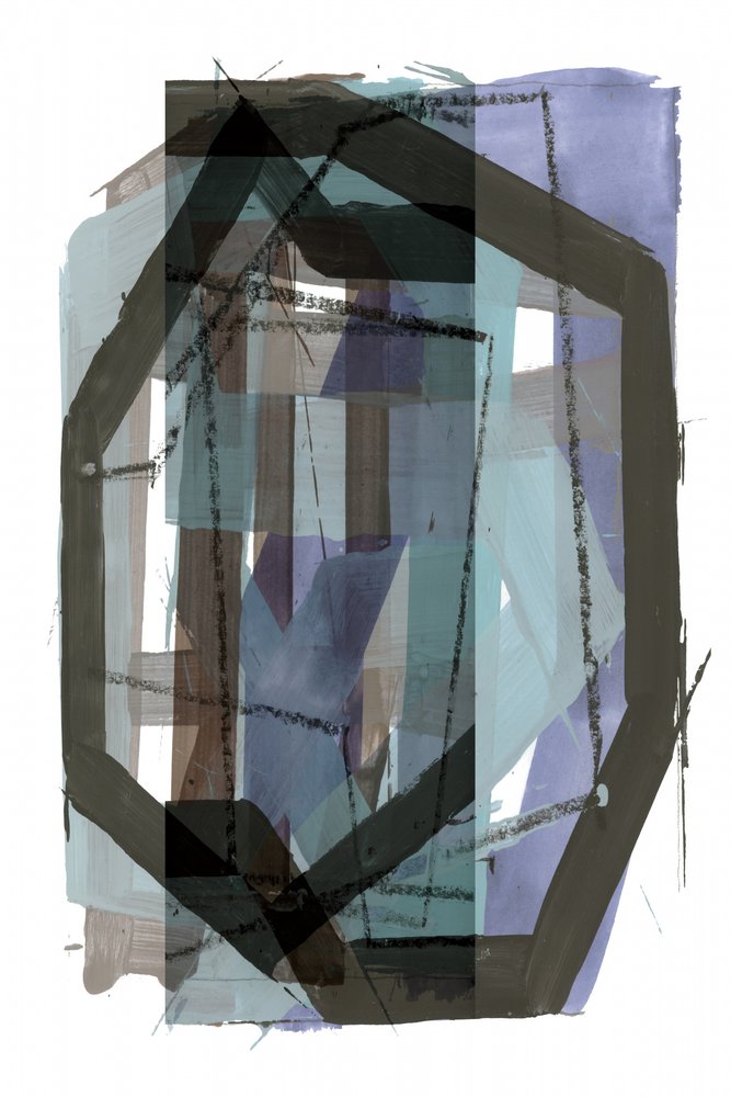 Layered Geometric Abstract by cartissi