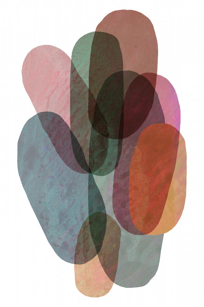 Layered Organic Abstract Shapes by cartissi