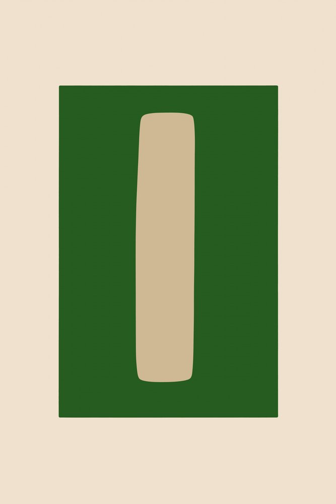 Minimalist Green Shape by cartissi