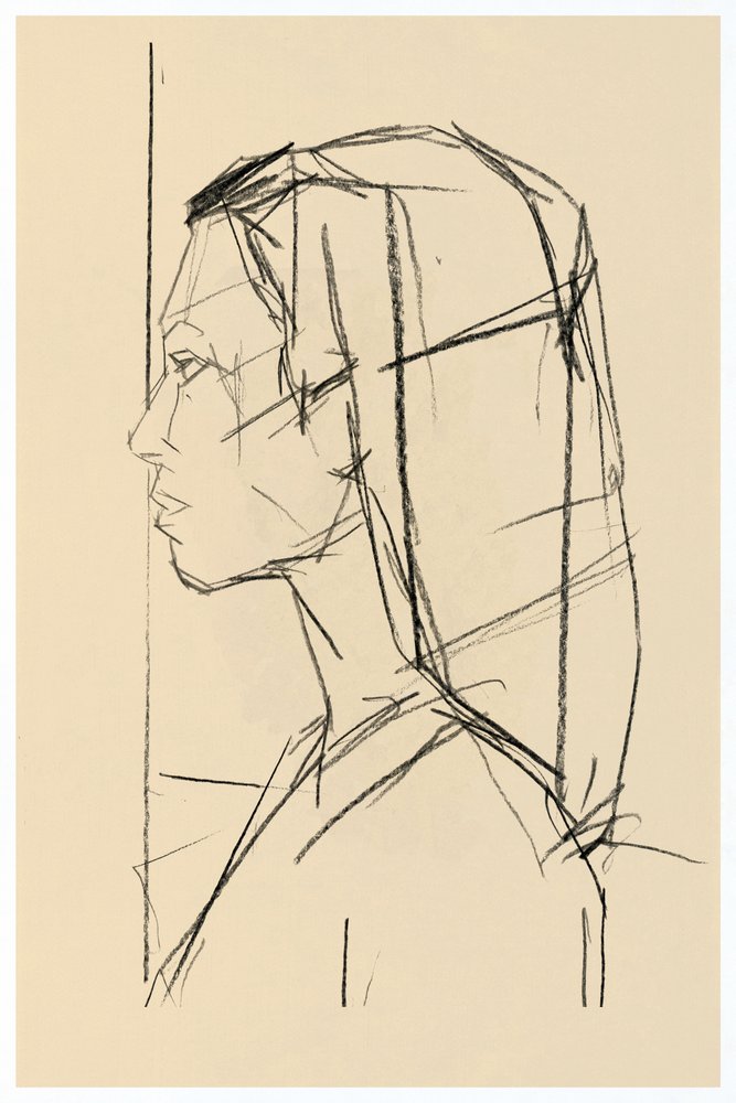 Minimalist Woman Profile by cartissi
