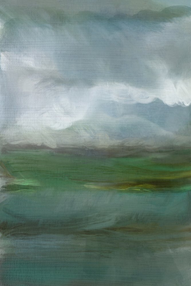 Misty Green Horizon by cartissi