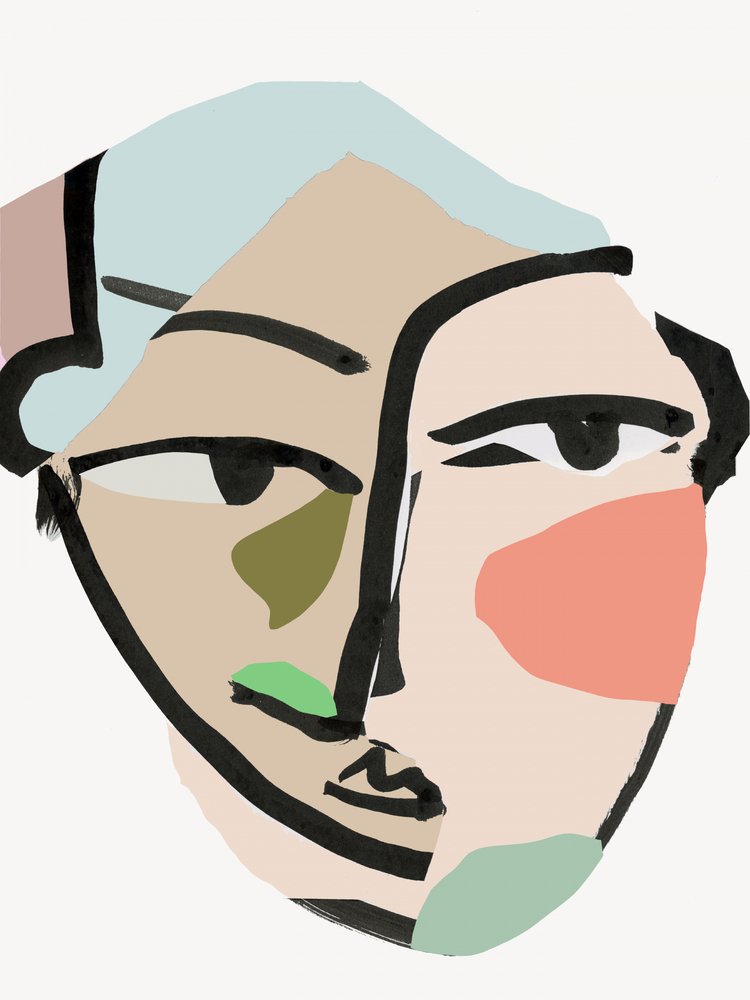 Modern Abstract Portrait by cartissi