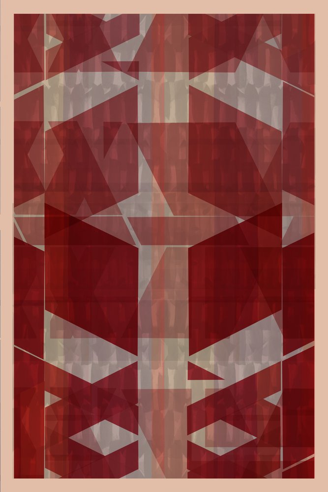 Modern Red Geometry by cartissi