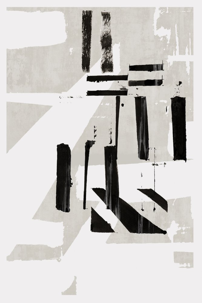 Monochrome Abstract Lines by cartissi