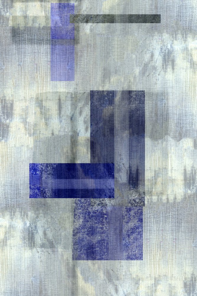 Muted Blue Geometry by cartissi