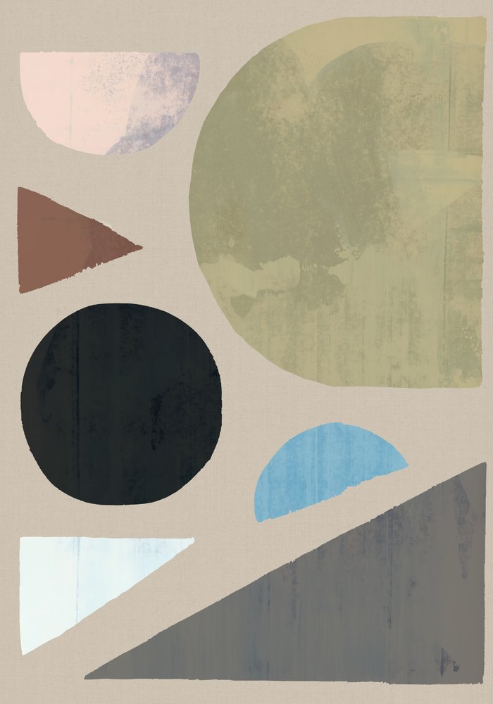 Muted Geometric Forms by cartissi