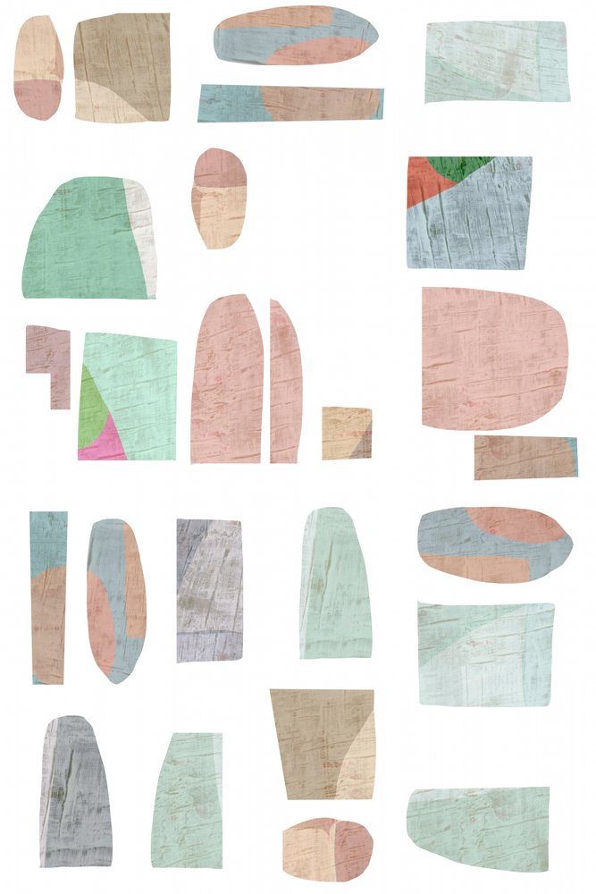 Pastel Abstract Shapes by cartissi