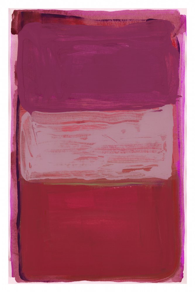 Plum Red Color Blocks by cartissi