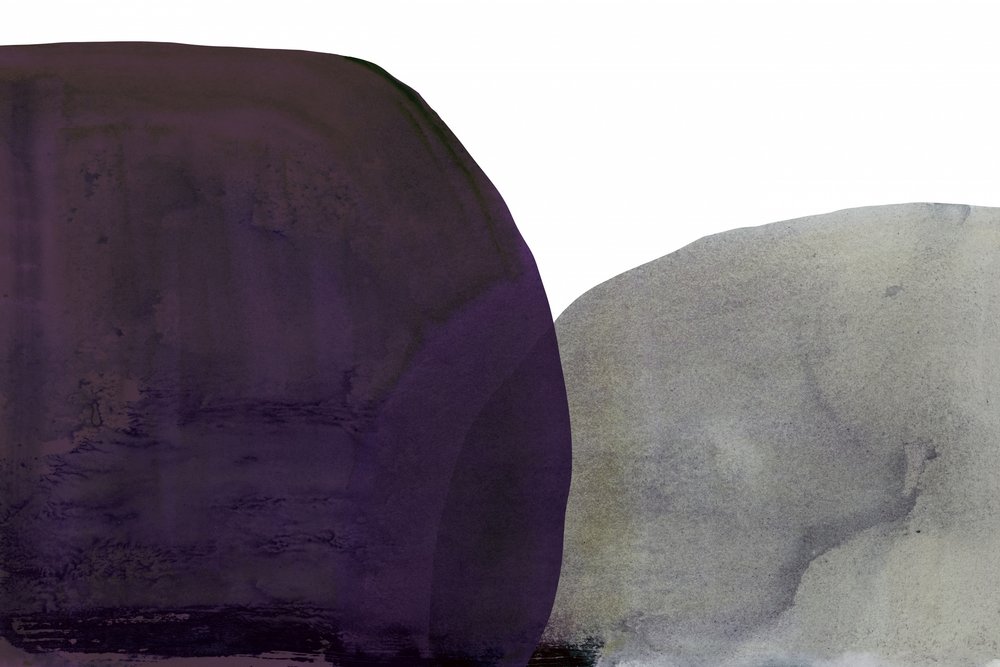 Purple Grey Abstract Shapes by cartissi